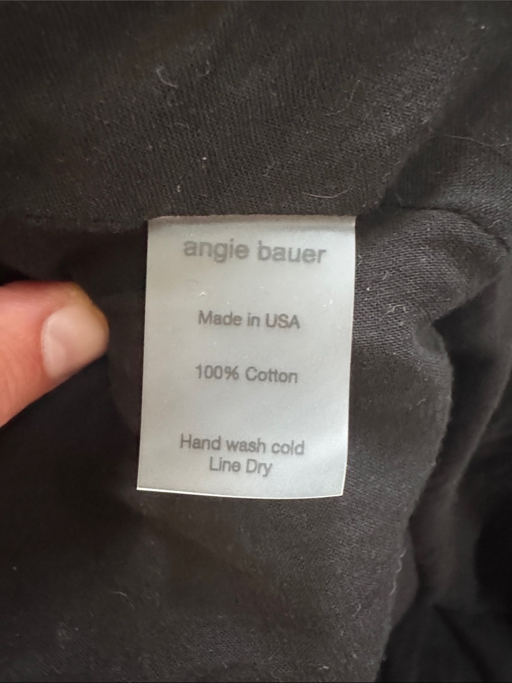 Angie Bauer Amalfi Dress Black Cotton Voile Open Back Maxi Dress Made in USA S - Picture 7 of 7